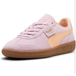 NWT Grape Mist Peach Fizz Pink Suede Puma Palermos Never worn Sz 8
